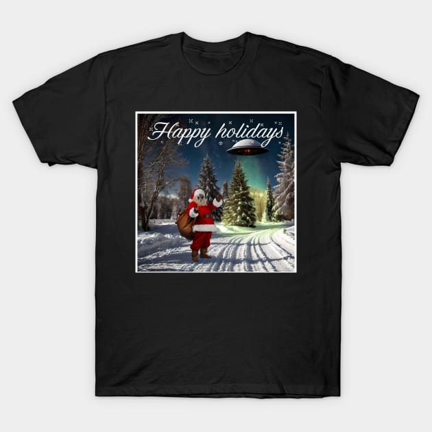 Genesis Streetwear - Christmas Invader T-Shirt by retromegahero